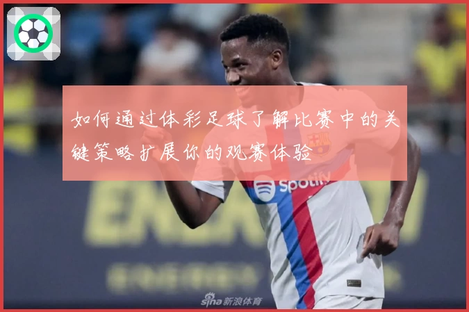 如何通过体彩足球了解比赛中的关键策略扩展你的观赛体验